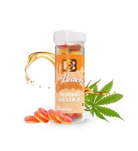 Delta 8 Peach Gummies from D8Hi.
