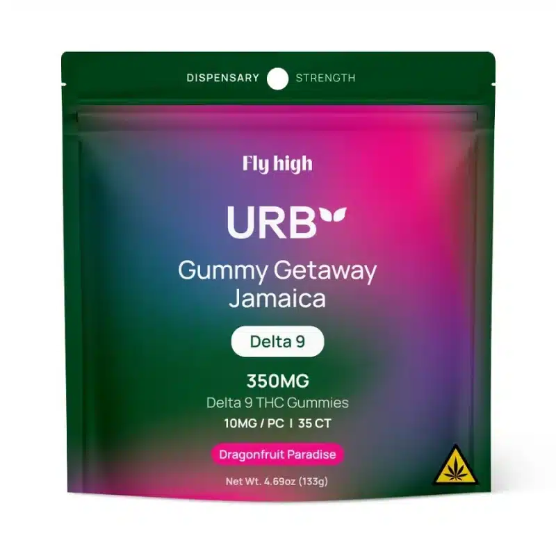 Dragonfruit with an influence of the islands, enjoy the best flavors of Urb Delta 9 THC Gummies from the largest retailer in NC: Carolina Hemp Hut.