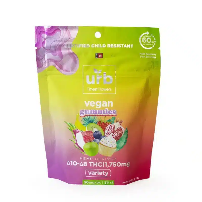 URB Delta 8 Delta 10 THC Gummies variety pack from Carolina Hemp Hut.