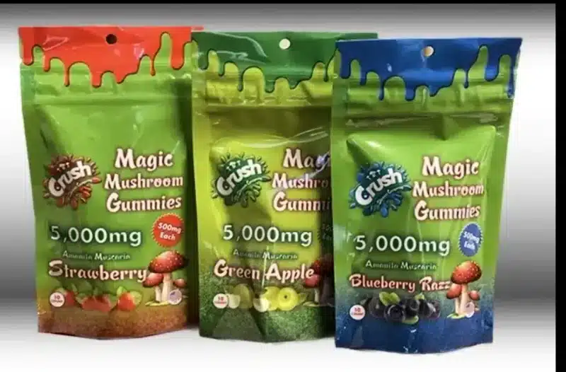Crush Mushroom Gummies Amanita in three flavors