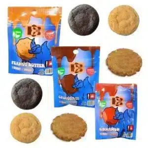 D8-Hi Delta 8 cookies, Chocolate, Cinnamon and Peanut Butter