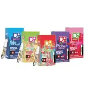 D9 Blends, Delta 9 THC cartridges.