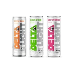Delta Light drinks, 5mg of Delta 9 and 1mg of CBD per can.