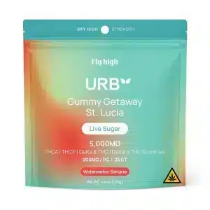 Urb Live Sugar Gummies in Watermelon Sangria flavor.