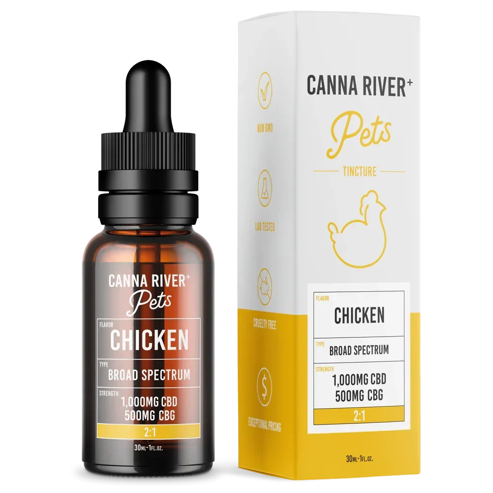 Your dog or cat will love these chicken-flavored CBD Drops. Helps with anxiety and joint/muscle health. 