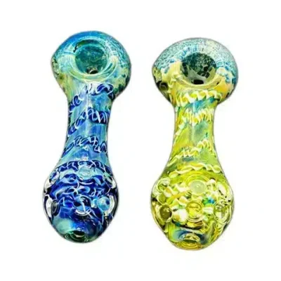 4.5 slim body pipes in blue and green